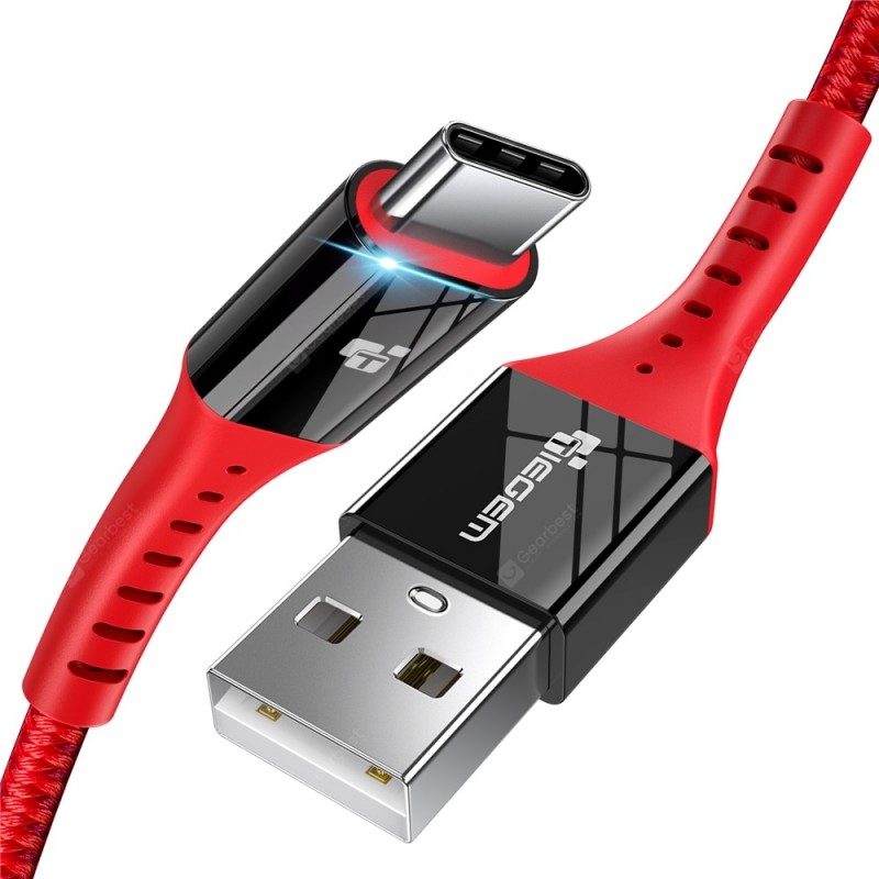 TIEGEM USB Type C Cable for Samsung Galaxy S9 Note 8 9  USB C Quick Charge Cable