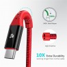 TIEGEM USB Type C Cable for Samsung Galaxy S9 Note 8 9  USB C Quick Charge Cable