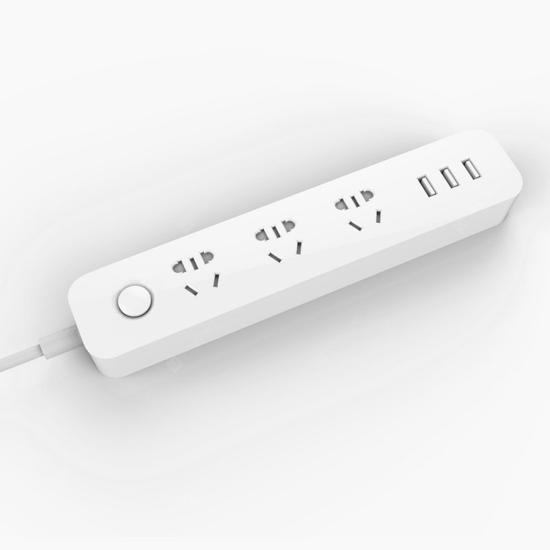 TOCHIC 3 Usb Charging Hub Mini Power Strip with 3 Sockets Standard Plug