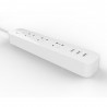 TOCHIC 3 Usb Charging Hub Mini Power Strip with 3 Sockets Standard Plug