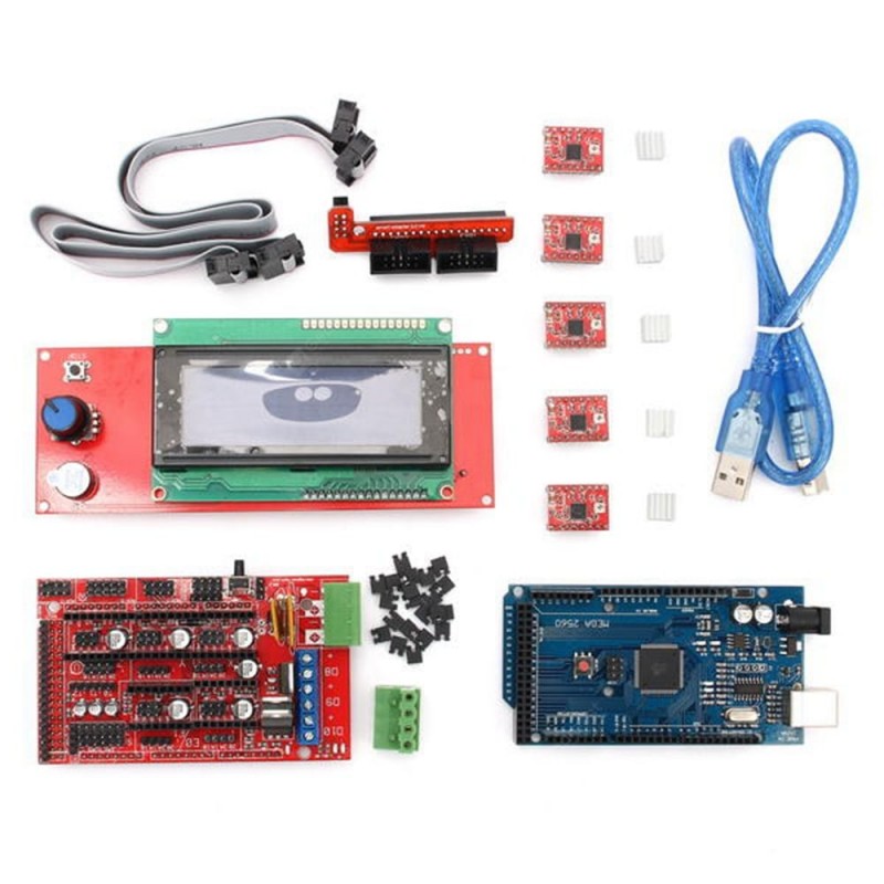 RAMPS 1.4 + Mega2560 + A4988 + 2004LCD Controller 3D Printer Kit