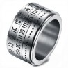 Stylish Titanium Ring of Time Swirling