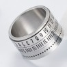 Stylish Titanium Ring of Time Swirling