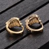 Trendy Double Row of Zircon Earrings ER0042