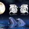 Pair of Lovely Dolphin Stud Earrings