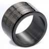 Stylish Titanium Ring of Time Swirling