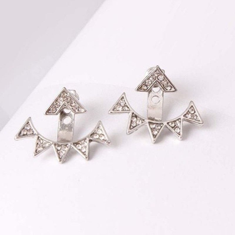 Rhinestoned Triangle Ear Jackets