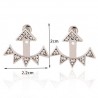 Rhinestoned Triangle Ear Jackets