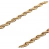 Stylish 24K Plated Gold Color Thick Rope Chain Necklace for Men