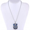 Owl Design Hollow Out Rose Crystal Necklaces