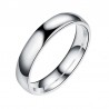 Simple Titanium Steel Cambered Surface Ring Stainless Steel Glaze Ring