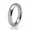 Simple Titanium Steel Cambered Surface Ring Stainless Steel Glaze Ring