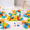 Race Run Maze Balls Track Building Blocks Educational Bricks Toy 52pcs