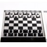 Portable and Mini 5-in-1 Magnetic Folding Chess Set (Silver Case)