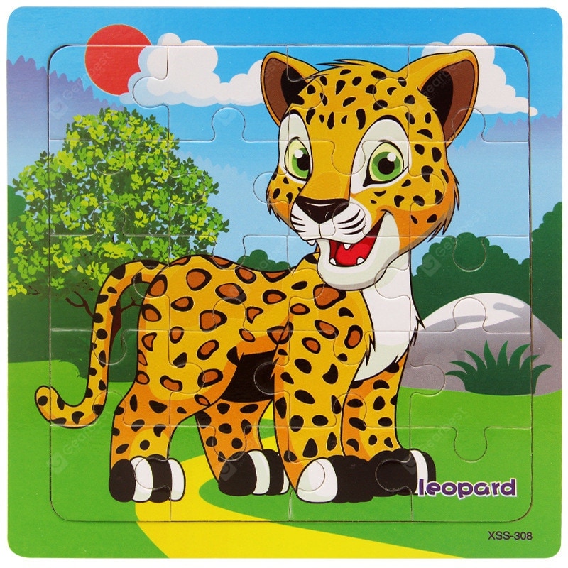 Wooden Forest Animal Jigsaw Puzzle