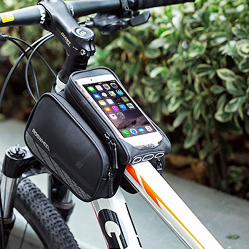 ROSWHEEL Double Pouch Bike Phone Bag