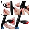 Portable Riding LED Beam Tail Rear Lamp Laser Outdoor Tool