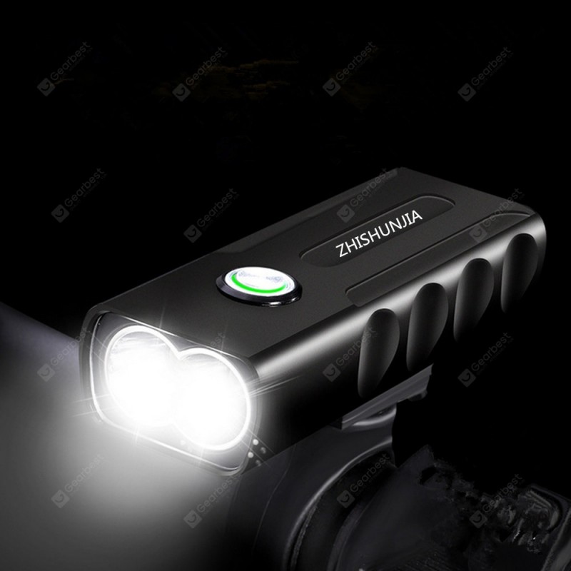 ZHISZHISHUNJIA BX2 1600lm 3-Mode LED Flashlight USB Rechargeable Bicycle Lamp