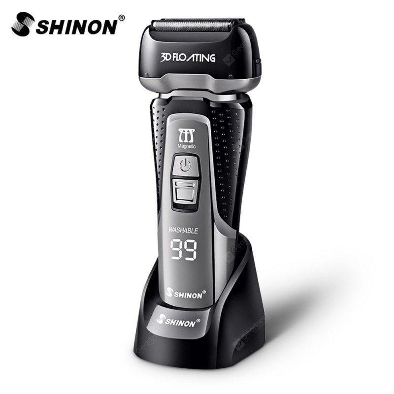 SHINON Men Water Resistant 3 Blade Rechargeable Shaver