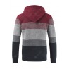 Stylish Polyster Thicken Sweater Jacket with Hat for Men