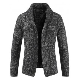 Thickened Turn-down Collar Knitwear Cardigan Sweater