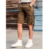 Straps Embellished Pockets Cargo Shorts