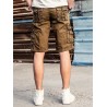 Straps Embellished Pockets Cargo Shorts