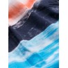 Tie Dye Sailboat Print Swim Trunks