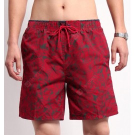 Straight Leg Drawstring Floral Board Shorts