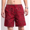 Straight Leg Drawstring Floral Board Shorts