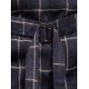 Plaid Double Breasted Men Casual Vest Waistcoat