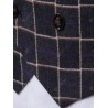 Plaid Double Breasted Men Casual Vest Waistcoat