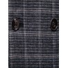 Plaid Double Breasted Men Casual Waistcoat