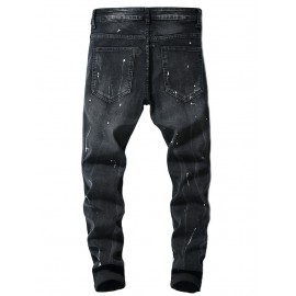 Stylish Embroidered Design Jeans for Men