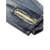 Retro Zipped Patch Jeans for Men