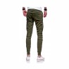 Three-Dimensional Patch Bag  Tight Elastic  Long Pants  Casual Pants K89