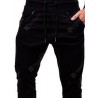 Zippers Embellished Drawstring Jogger Pants