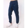 Number Embroidered Zipper Bmbellished Chino Jogger Pants