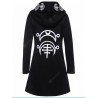 Punk Style Moon Print Long-sleeved Cardigan Hoodie