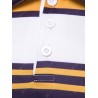 PL42 Men Slim Contrast Stripe Lapel Casual T-shirt