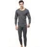 Winter Underwear Men Clothing Plus Velvet Thick Slim Round Neck