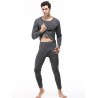 Winter Underwear Men Clothing Plus Velvet Thick Slim Round Neck