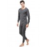 Winter Underwear Men Clothing Plus Velvet Thick Slim Round Neck