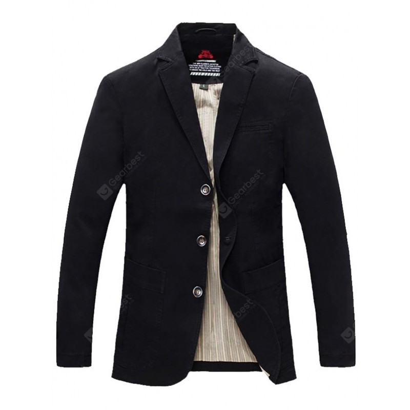 Vintage Stylish Solid Color Blazers for Men