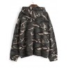 Oversized Camouflage Drawstring Hoodie