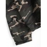 Oversized Camouflage Drawstring Hoodie