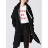 Toyouth Sweatshirts 2017 Autumn Women Loose Solid Color Casual Long Hoodies Zipper Outerwear Coat