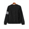 Stripes Panel Loose Sweatshirt