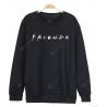 The Friends Letter Pattern Round Neck Long Sleeves