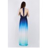 Sexy Gradient Backless Floor-length Dress Evening Gown